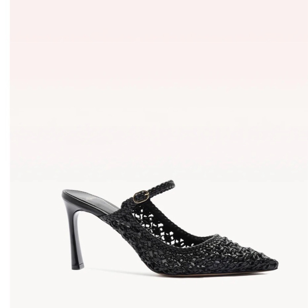 Alexandre Birman Black Textured Heels
